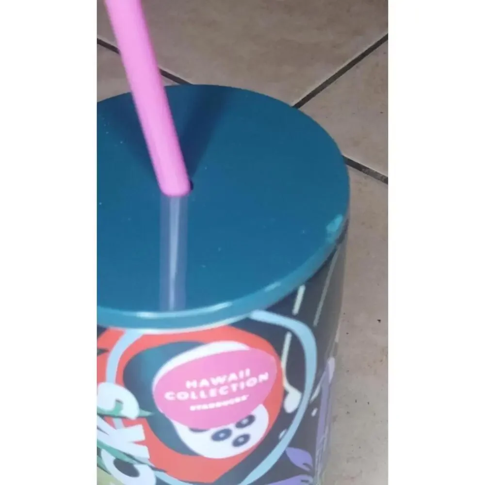Starbucks Limited Edition HAWAII COLLECTION Palm Leaf Tropical  24oz Tumbler